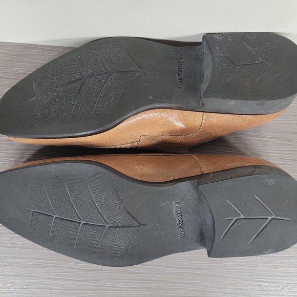 Bruno Magli Raging Slip On Loafers,Tan Leather 7 W - Picture 9 of 12